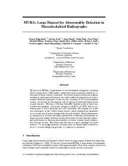 MURALargeDatasetforAbnormalityDetectioninMusculoskeletalRadiographs