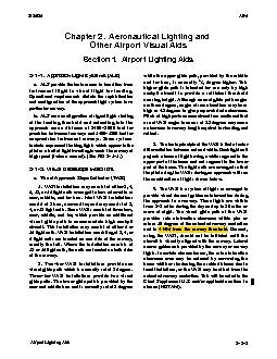 Chapter 2Aeronautical Lighting and Other Airport Visual AidsSection 1