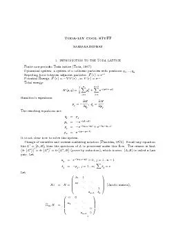 2BARBARAThentheJacobimatrixhasdistinctrealeigenvaluesandthedynamical