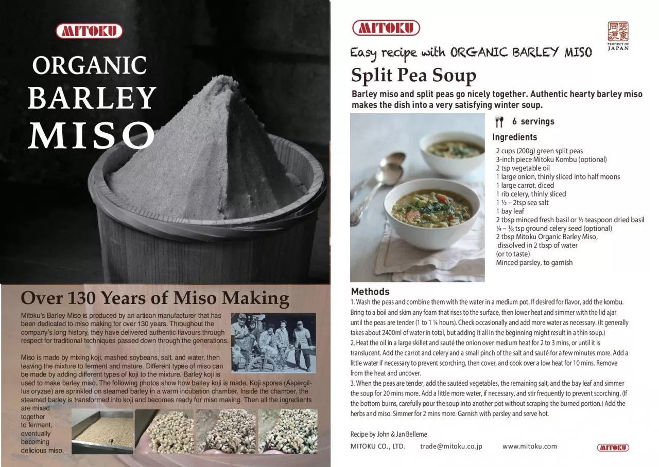 PDF-Over 130 Years of Miso Making