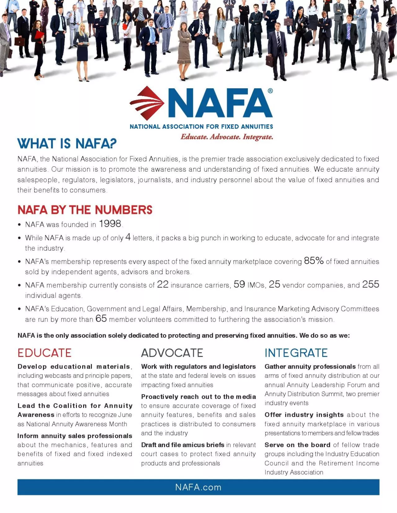 PDF-NAFA BY THE NUMBERS