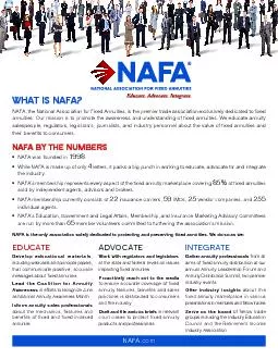 NAFA BY THE NUMBERS