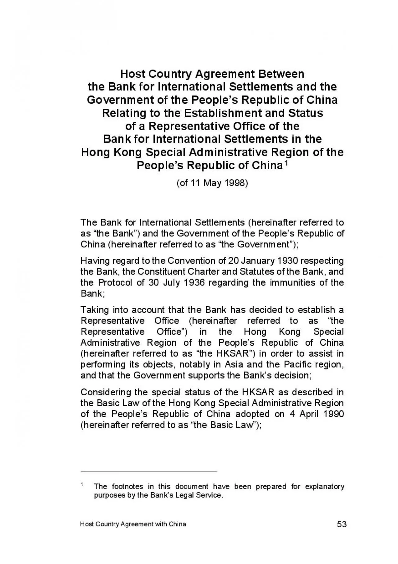 PDF-Host Country Agreement with China