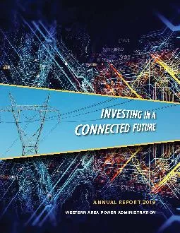 ANNUAL REPORT 2019WESTERN AREA POWER ADMINISTRATION