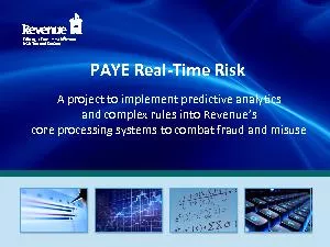 A project to implement predictive analytics