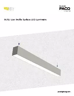 PUSU Low Pro31le Surface LED Luminairecolightingcom