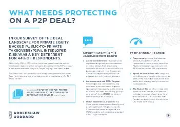 Download TO P2P OR NOT P2P PRIVATE EQUITY AND PUBLIC TAKEOVERS IN THE