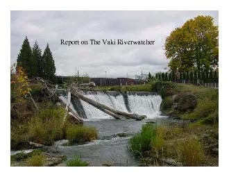 Report on The Vaki Riverwatcher