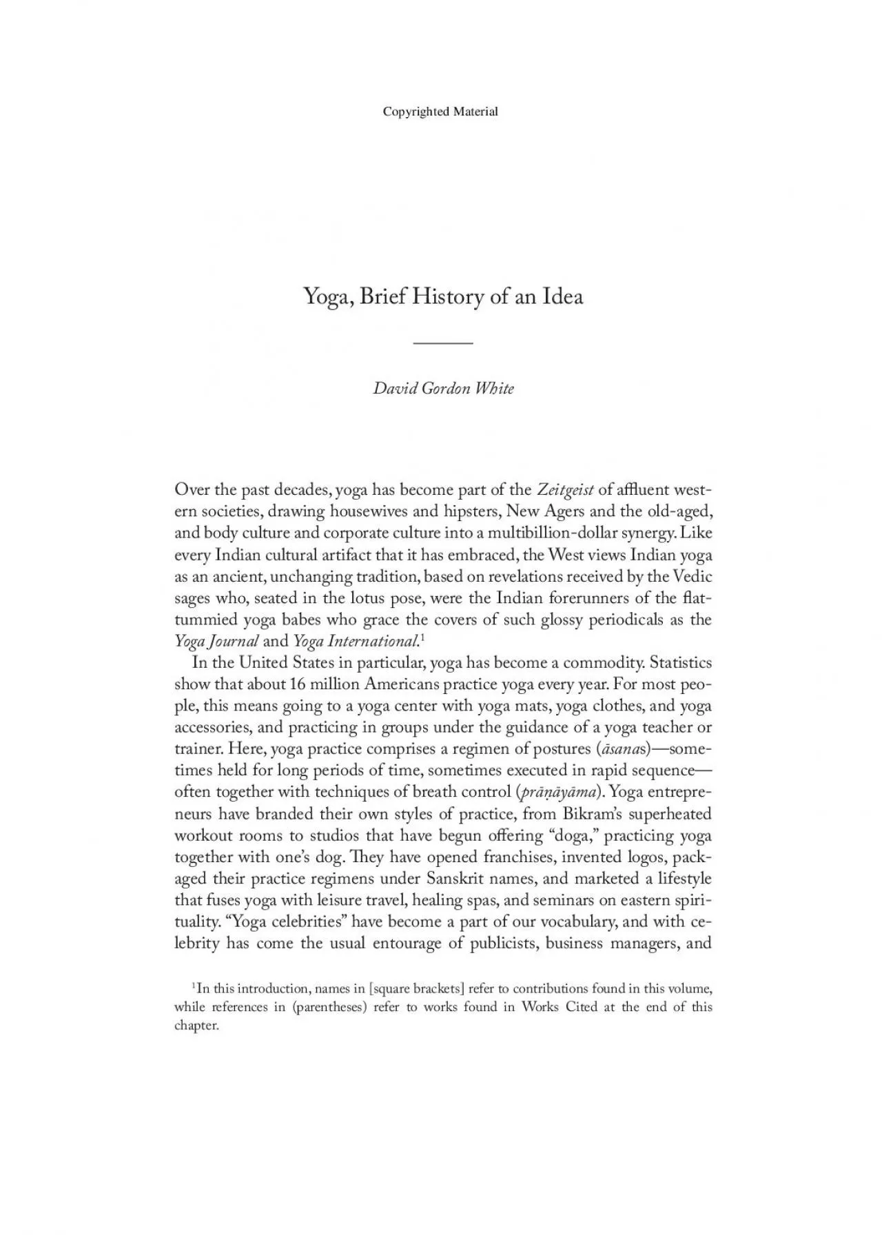 PDF-Yoga Brief History of an