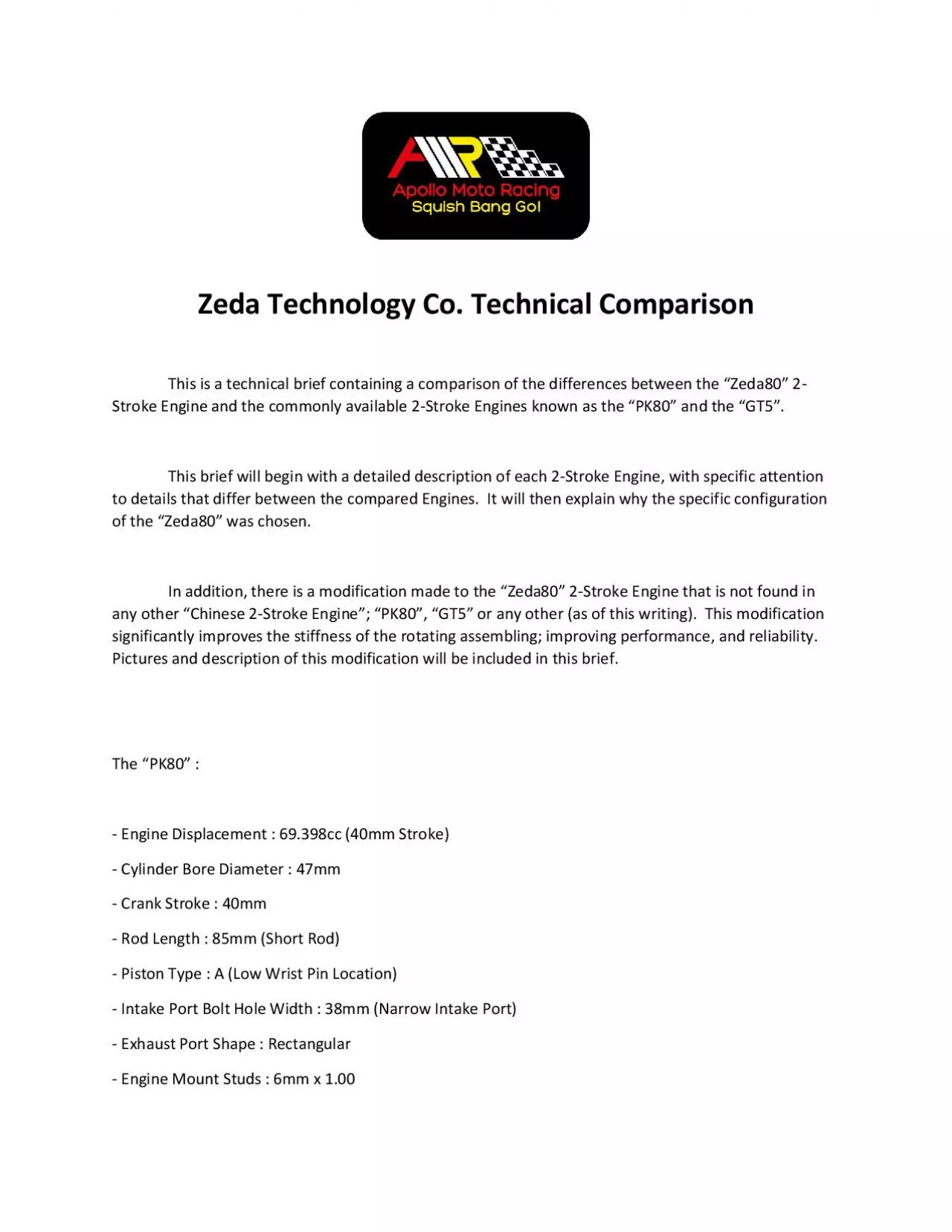 PDF-Zeda Technology Co Technical Comparison