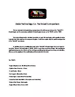 Zeda Technology Co Technical Comparison