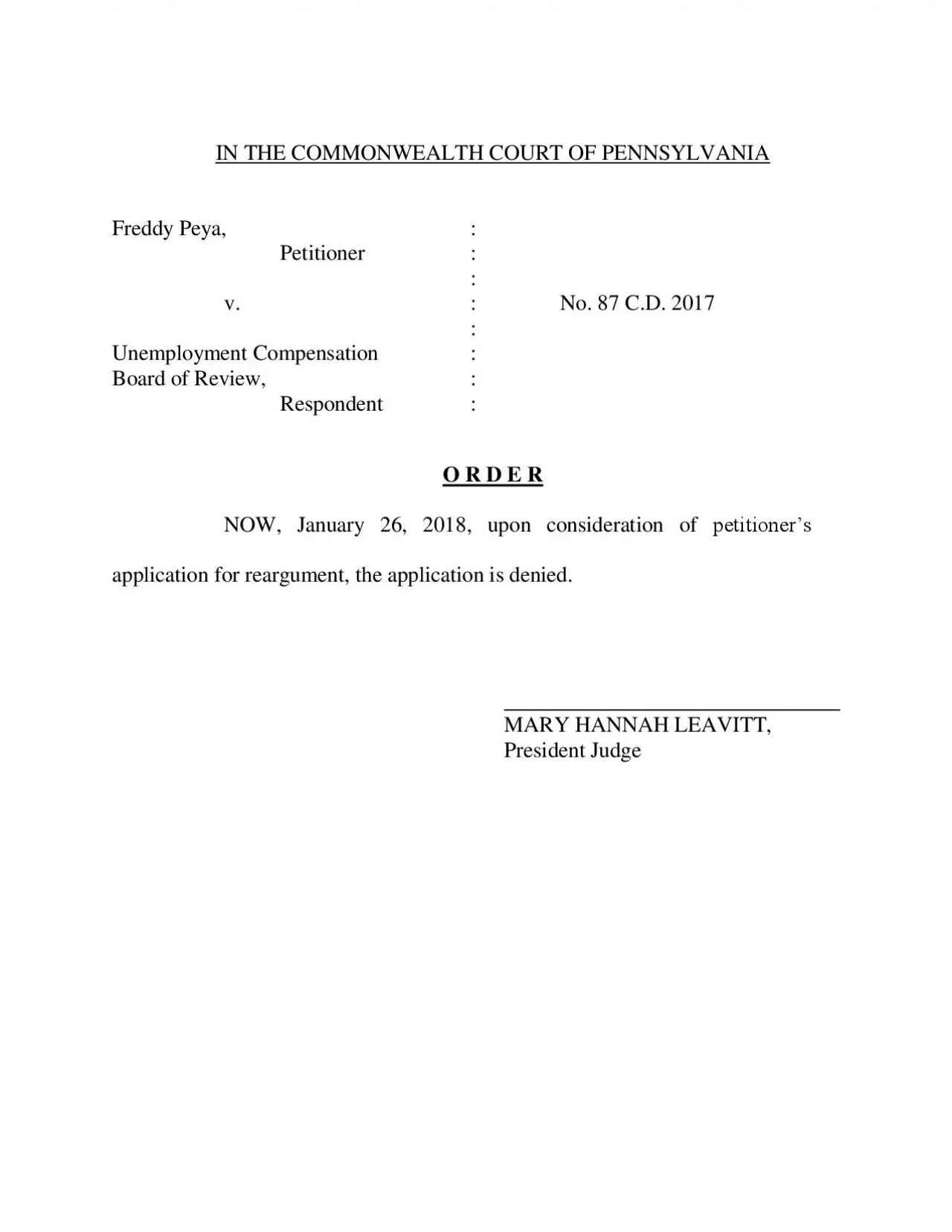 PDF-IN THE COMMONWEALTH COURT OF PENNSYLVANIA