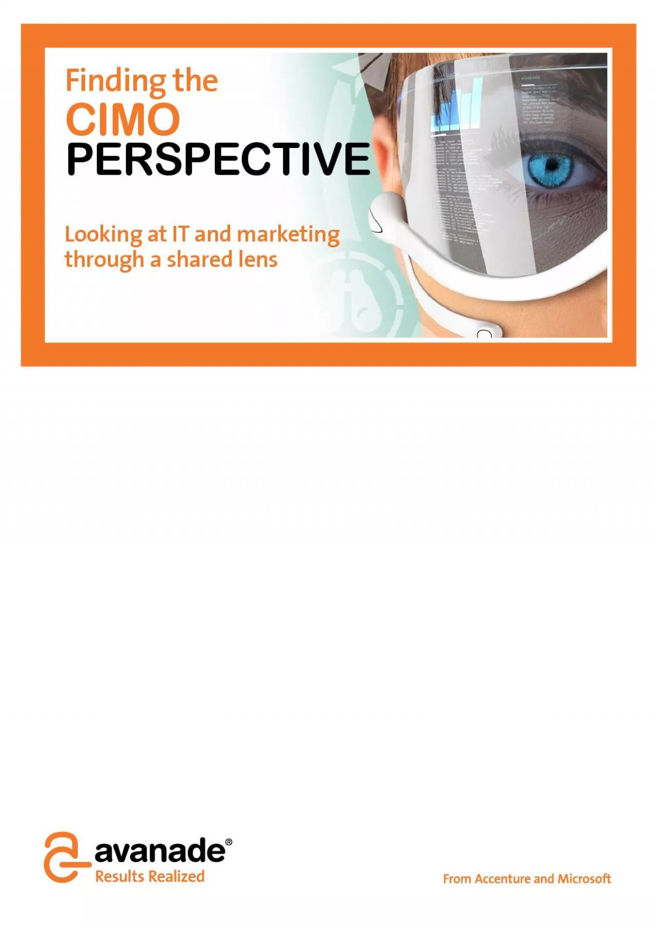 PDF-Finding the CIMO PERSPECTIVE