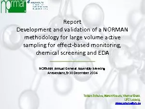 Development and validation of a NORMAN