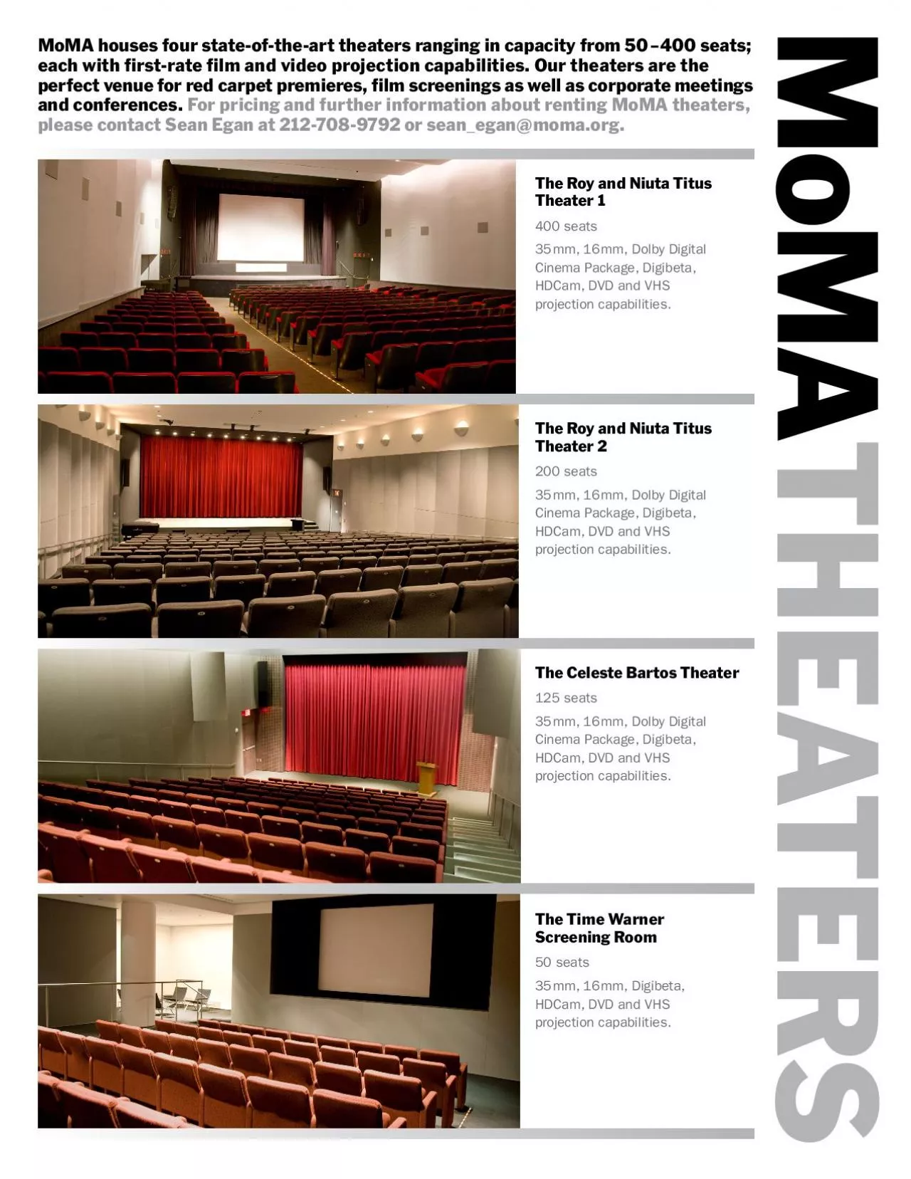 PDF-MoMA houses four stateoftheart theaters ranging in capacity from 50