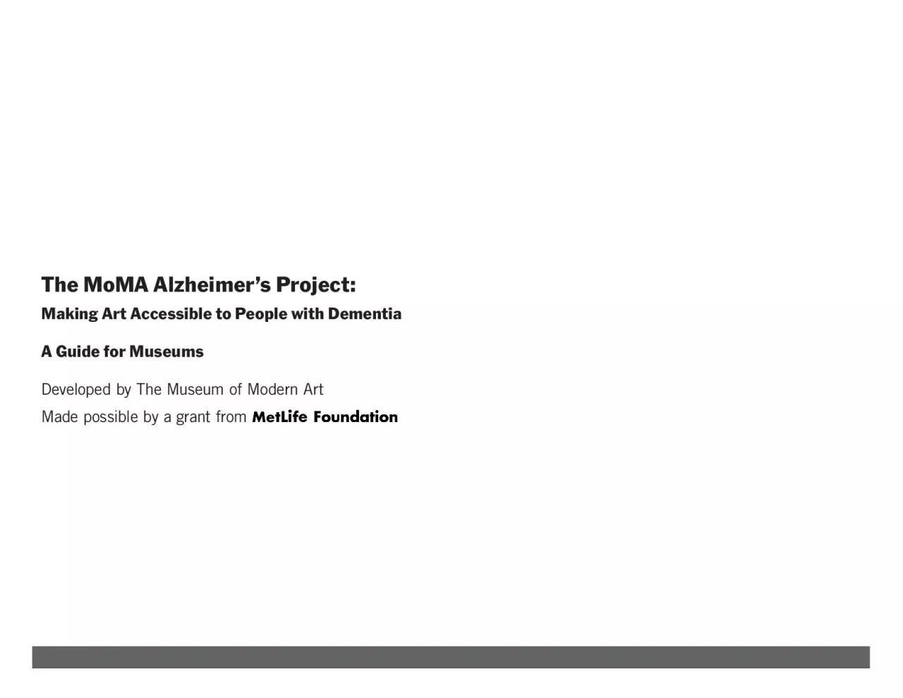 PDF-The MoMA Alzheimer146s Project