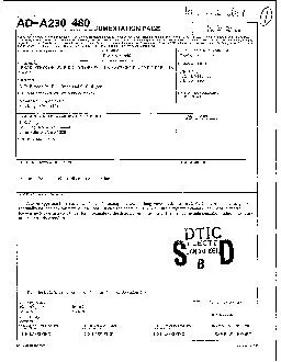 ADA230 480 UMENTATION PAGE Form Approved