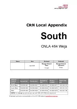 CRN Local Appendix