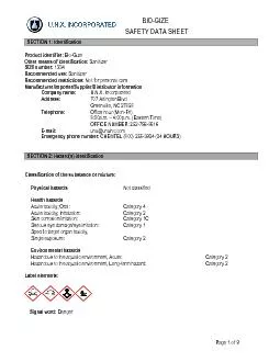 SAFETY DATA SHEET