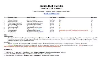 Scientific Name    Ecol Status Abundance      References  1 Chinese