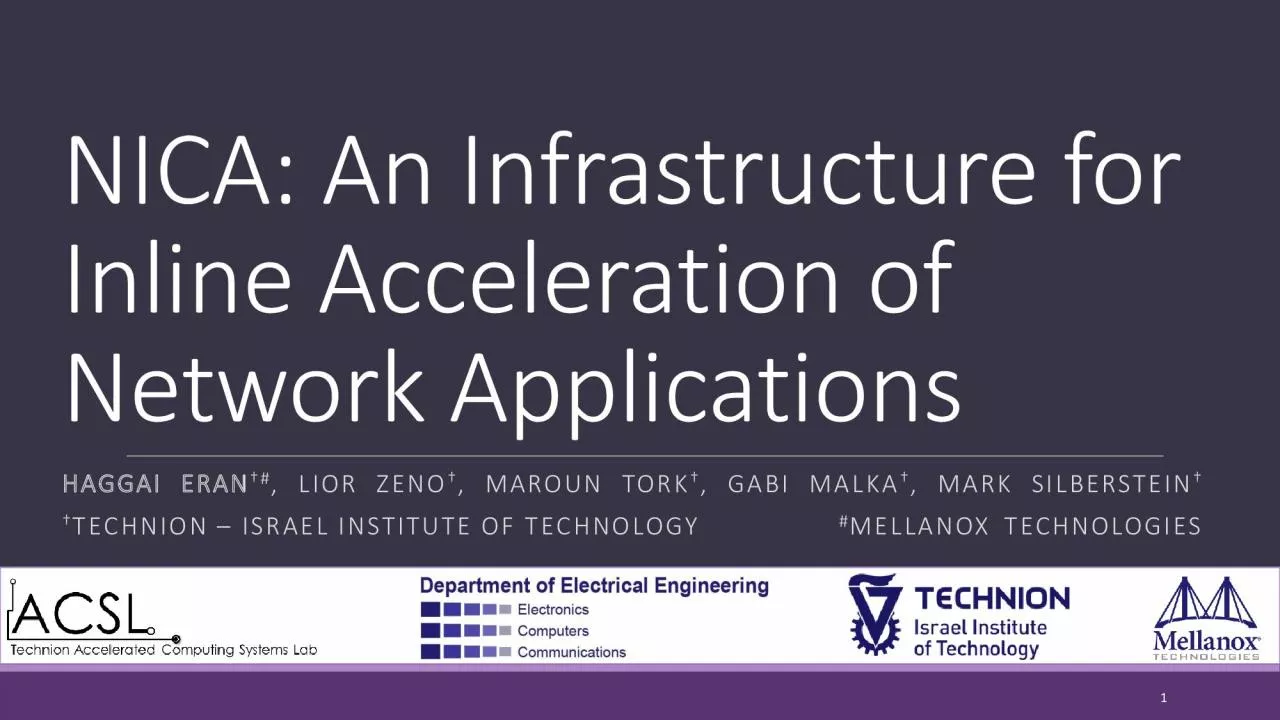 PDF-NICA An Infrastructure for