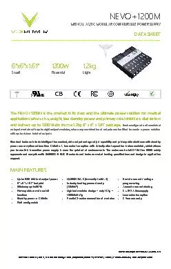 MEDICAL ACDC MODULAR CONFIGURABLE POWER SUPPLY