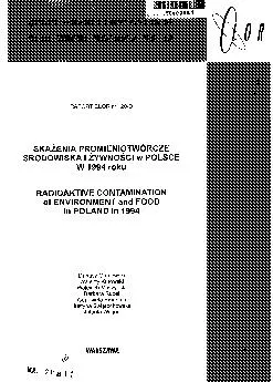 analysis of the radioactive contamination in