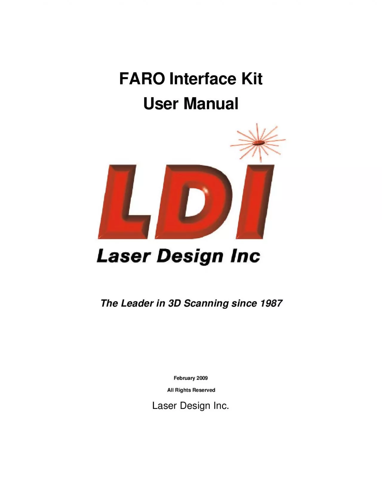 PDF-FARO Interface Kit User Manual