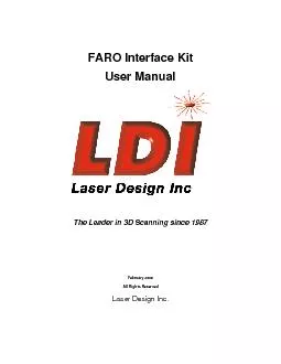 FARO Interface Kit User Manual