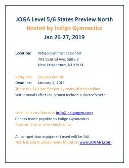 JOGA Level 56 States Preview North