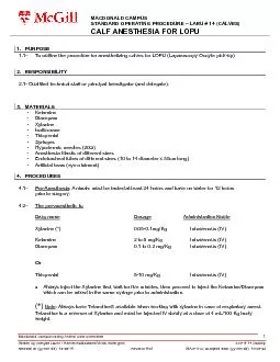 PDF-MACDONALD CAMPUSSTANDARD OPERATING PROCEDURELARU CALVES