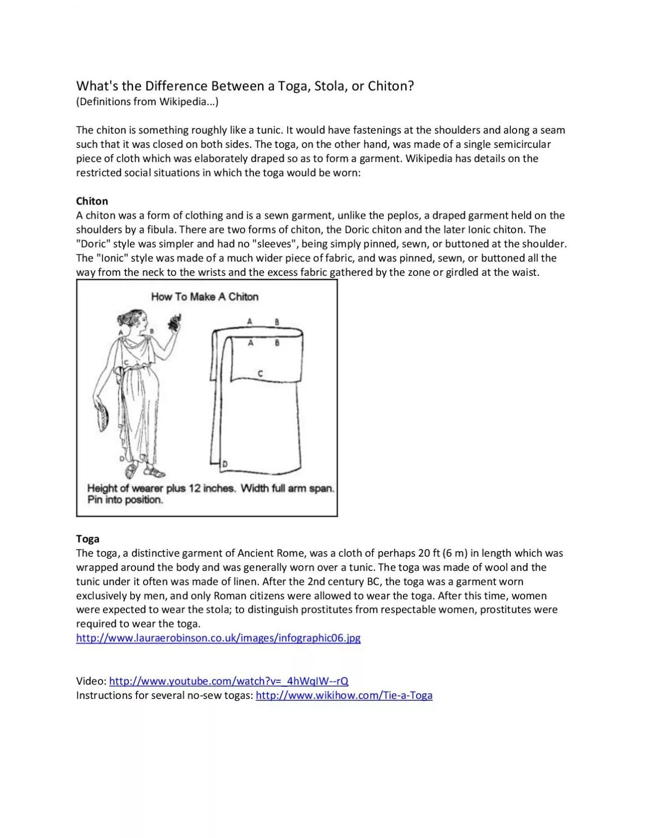 PDF-Whats the Difference Between a Toga Stola or Chiton