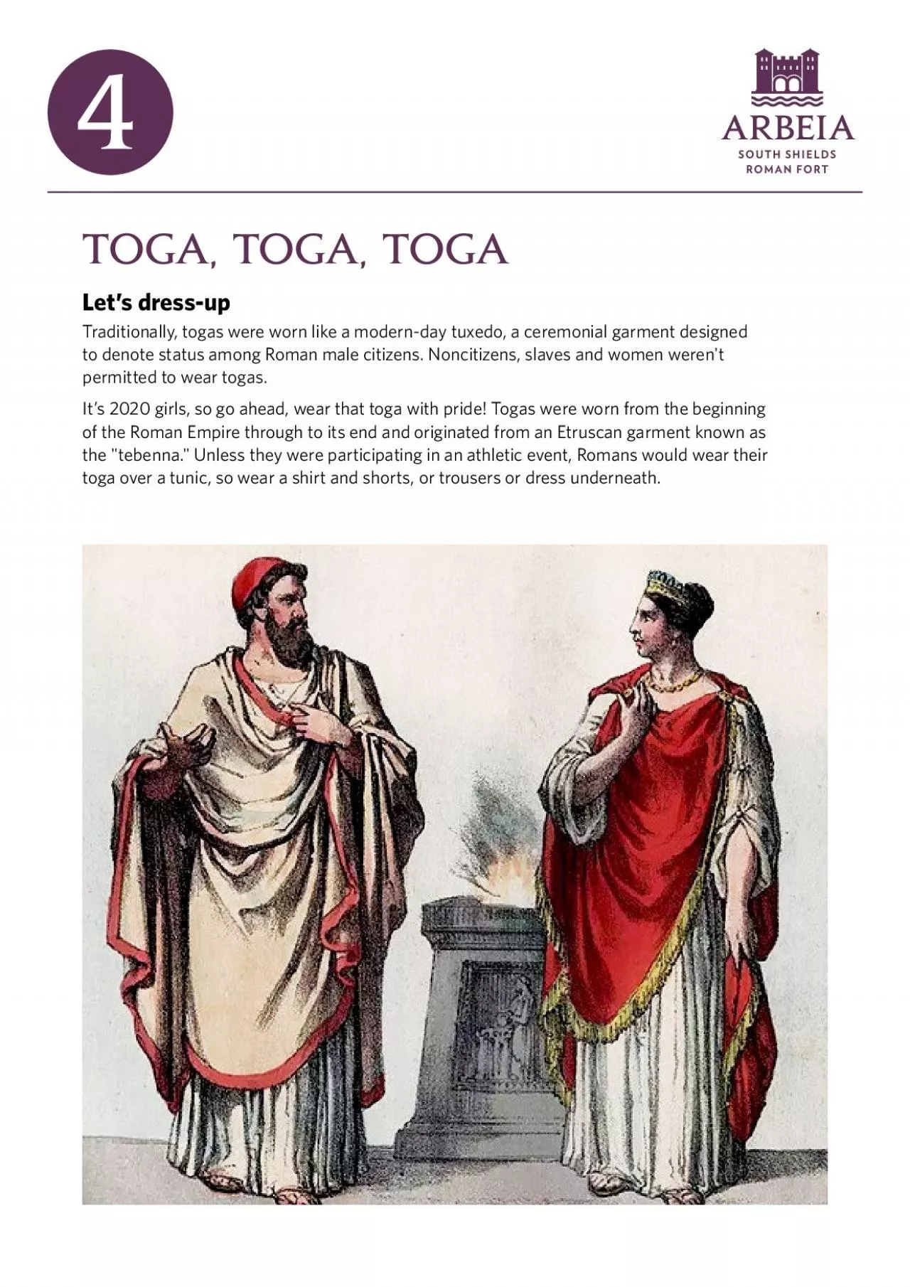 PDF-Toga Toga TogaLet146s dressupTraditionally togas were worn like