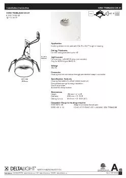 MR 16DIRO TRIMLESS OK S1Finishing section to be used with DELTA LIGHT