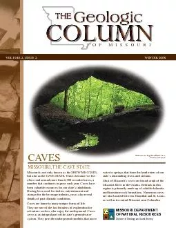 PDF-OF MISSOURIVOLUME 2 ISSUE 2 WINTER 2008CAVESMISSOURI T