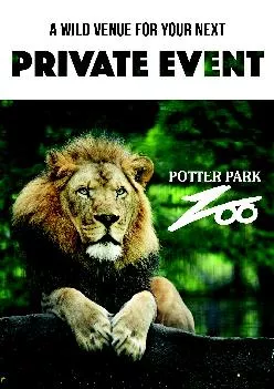 Phone  517 4834222Want to Learn More Contact Potter Park Zoo toda