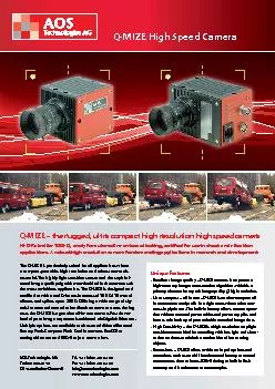 QMIZE 150 the rugged ultra compact high resolution high speed cam