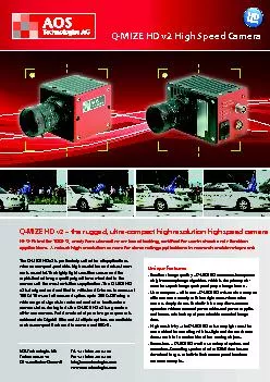 QMIZE HD 150 the rugged ultracompact high resolution high speed