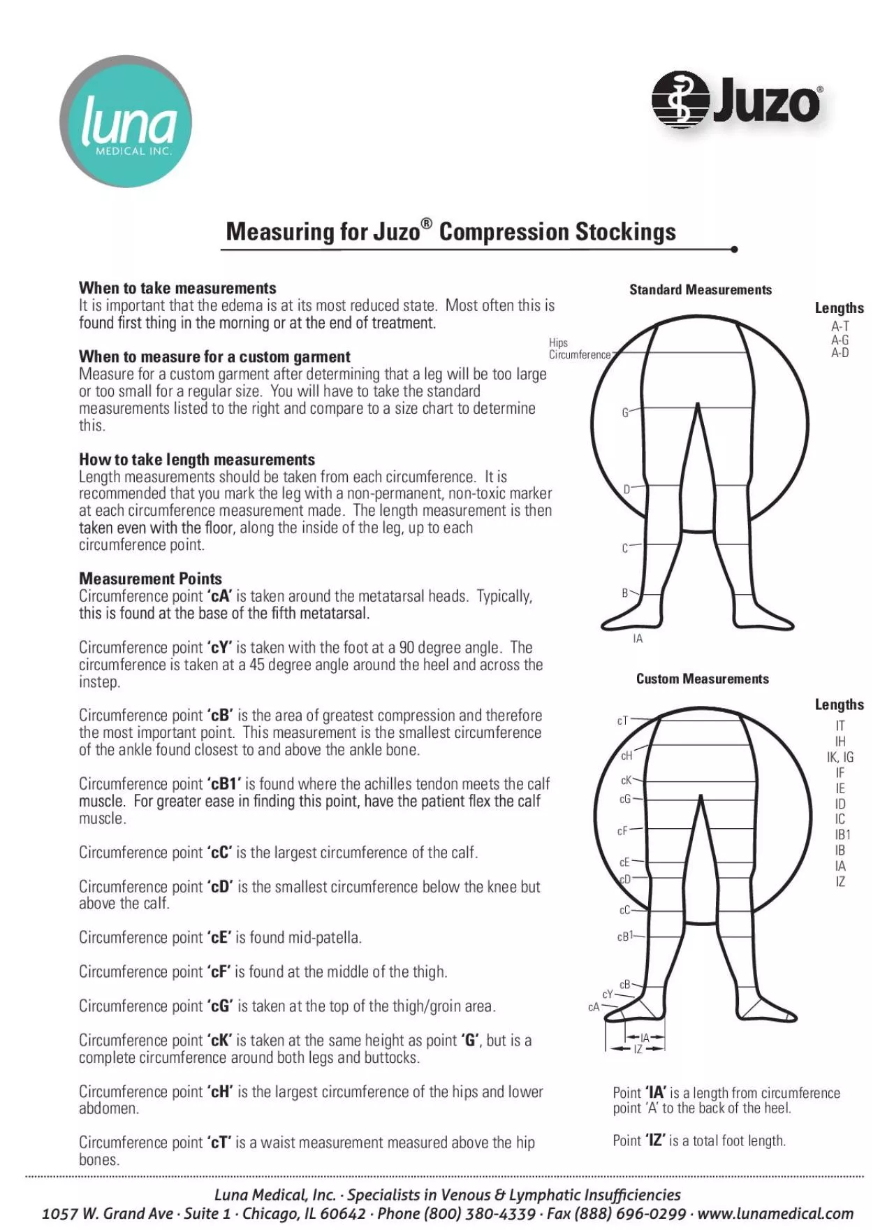 PDF-When to take measurementsIt is important that the edema is at its most