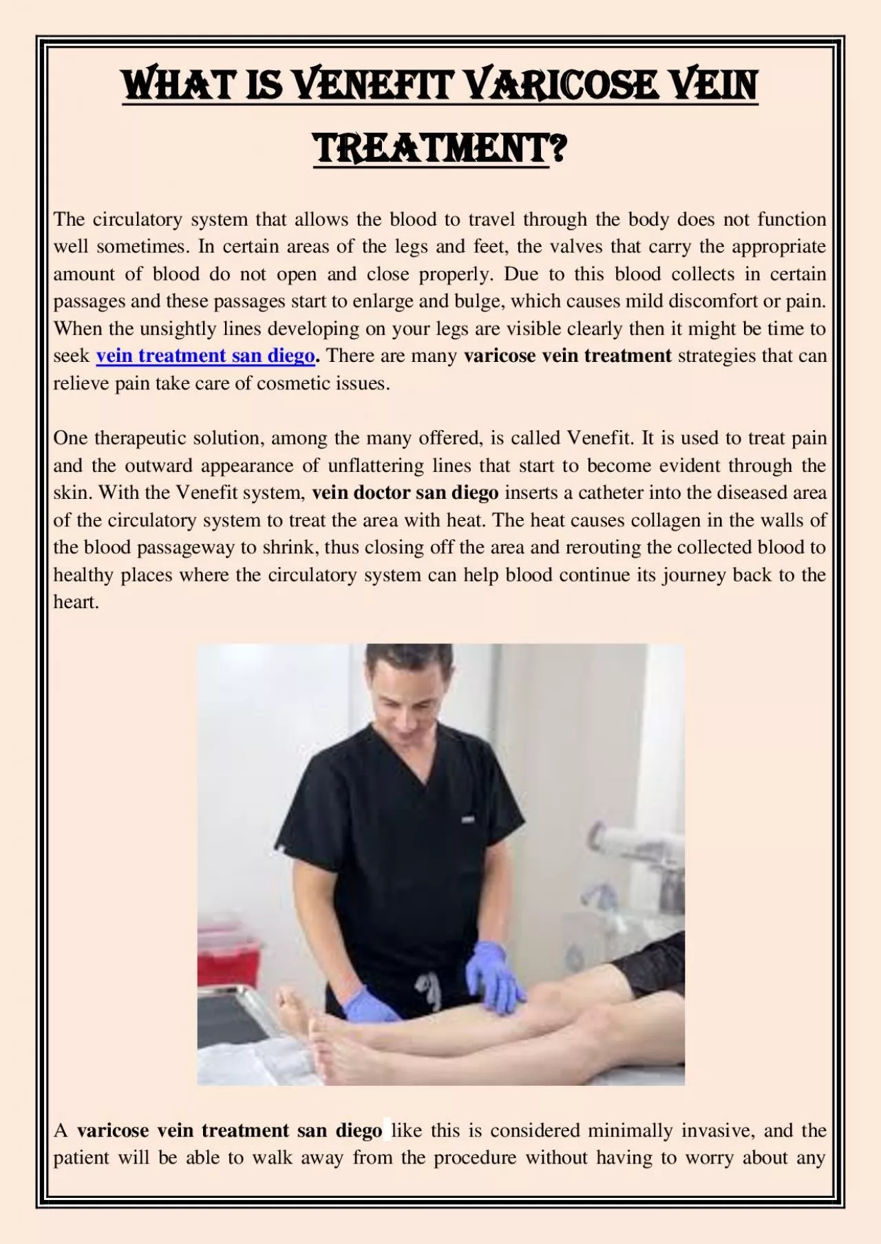 PDF-What is Venefit Varicose vein treatment?