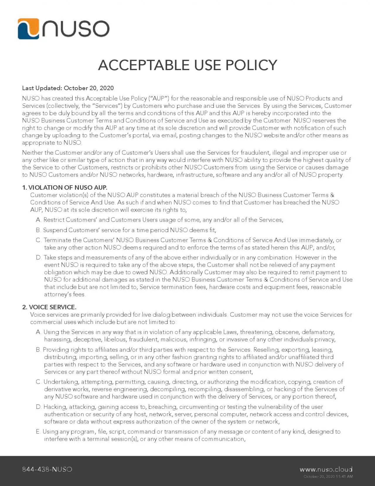 PDF-October 20 2020 1141 AMACCEPTABLE USE POLICYLast Updated October 20