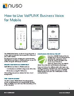 How to Use VoIPLINK Business Voice for MobileYour NUSO UCaaS phone ser