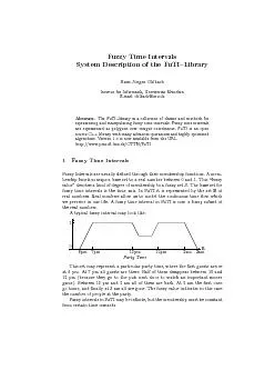 FuzzyTimeIntervalsSystemDescriptionoftheFuTILibraryHansJurgenOhlbach