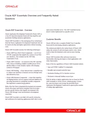 Oracle ADF Essentials Overview and Frequently Asked Qu