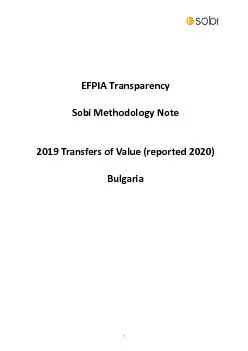 EFPIA Transparency