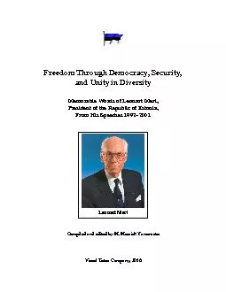 Freedom Through Democracy Security and Unity in DiversityMemorable W