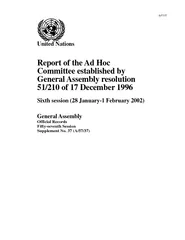 A United Nations Report of the Ad Hoc Committee establ
