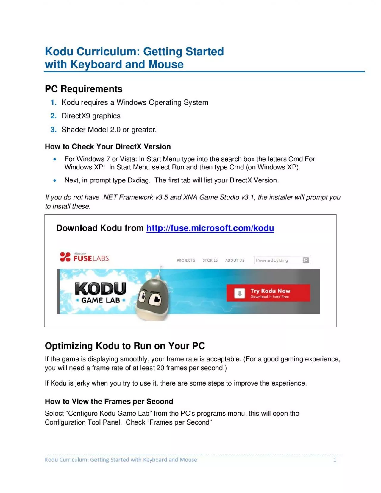 PDF-Kodu Curriculum Getting Started with Keyboardand Mouse