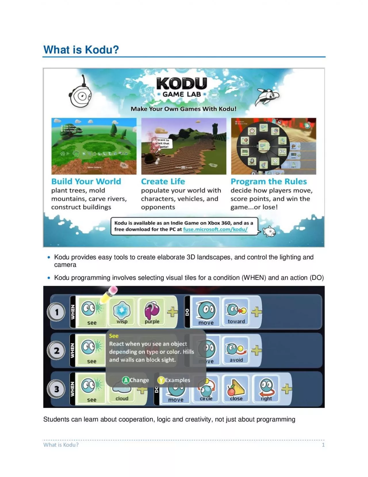 PDF-What is Kodu