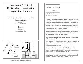 Landscape ArchitectPreparatory CoursesGrading Drainage Construction